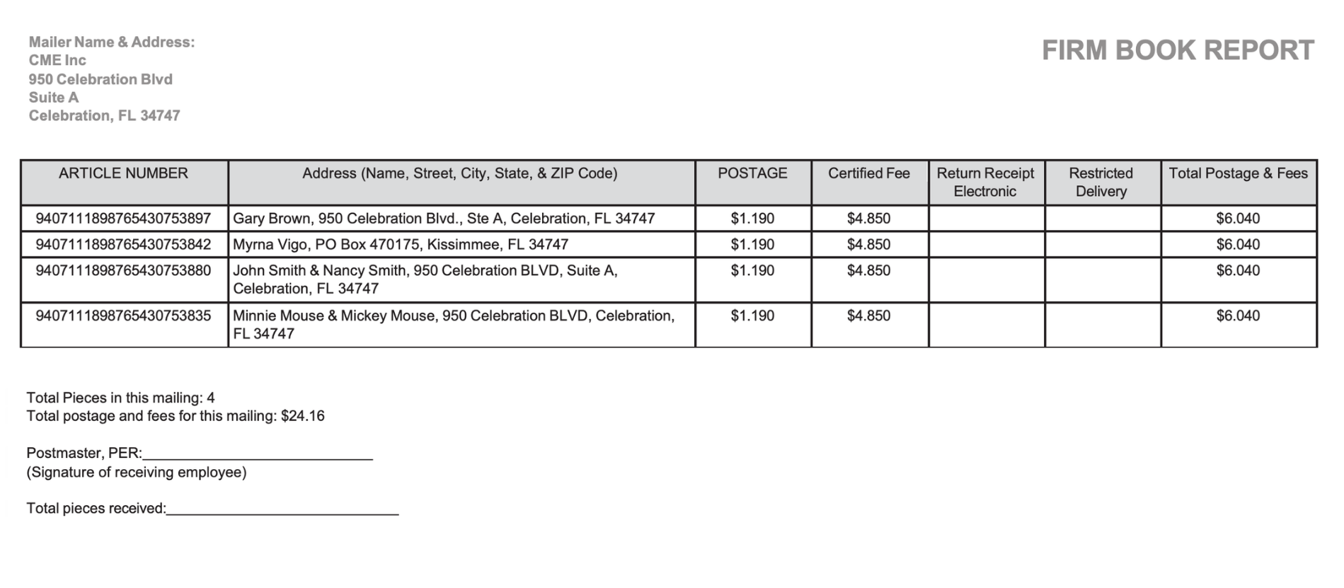What Is a Firm Book? USPS Batch Mailing Report Explained